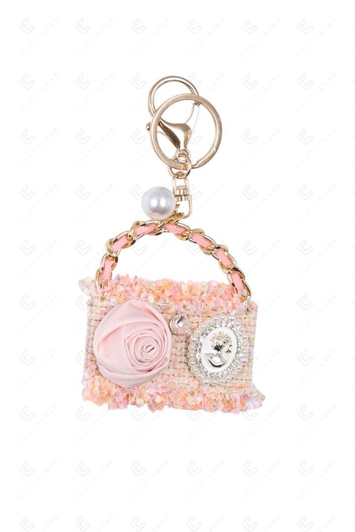 PURSE KEYCHAIN/BAG CHARM PINK KEYCHAINS