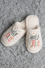 Load image into Gallery viewer, HOHOHO CHRISTMAS PATTERN SLIPPERS SLIPPERS/SLIDES

