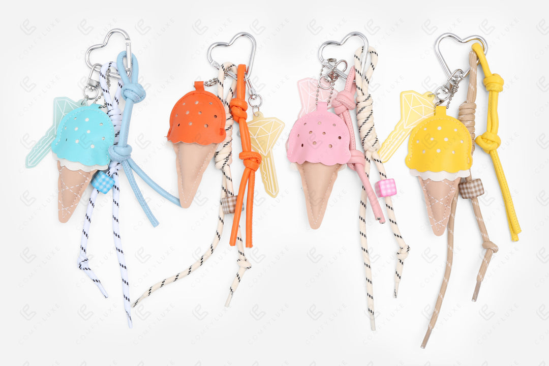 ICE CREAM KEYCHAIN/BAG CHARM KEYCHAINS