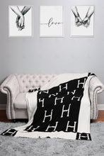 Load image into Gallery viewer, INITIAL ’H’ PATTERN THROW BLANKET THROW BLANKETS
