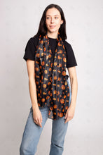 Load image into Gallery viewer, JACK-O-LANTERN PATTERN SCARF HALLOWEEN-PUMPKIN SCARVES
