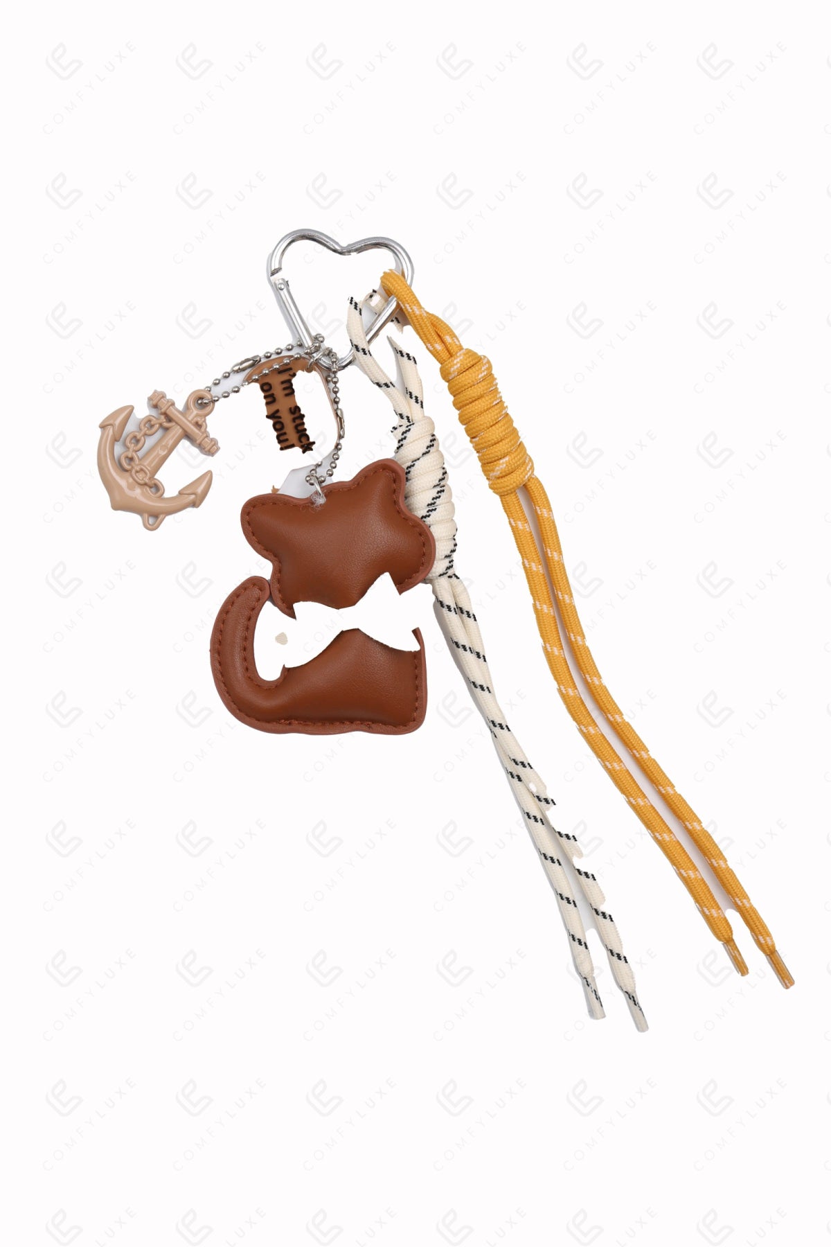 KITTEN KEYCHAIN/BAG CHARM BROWN KEYCHAINS