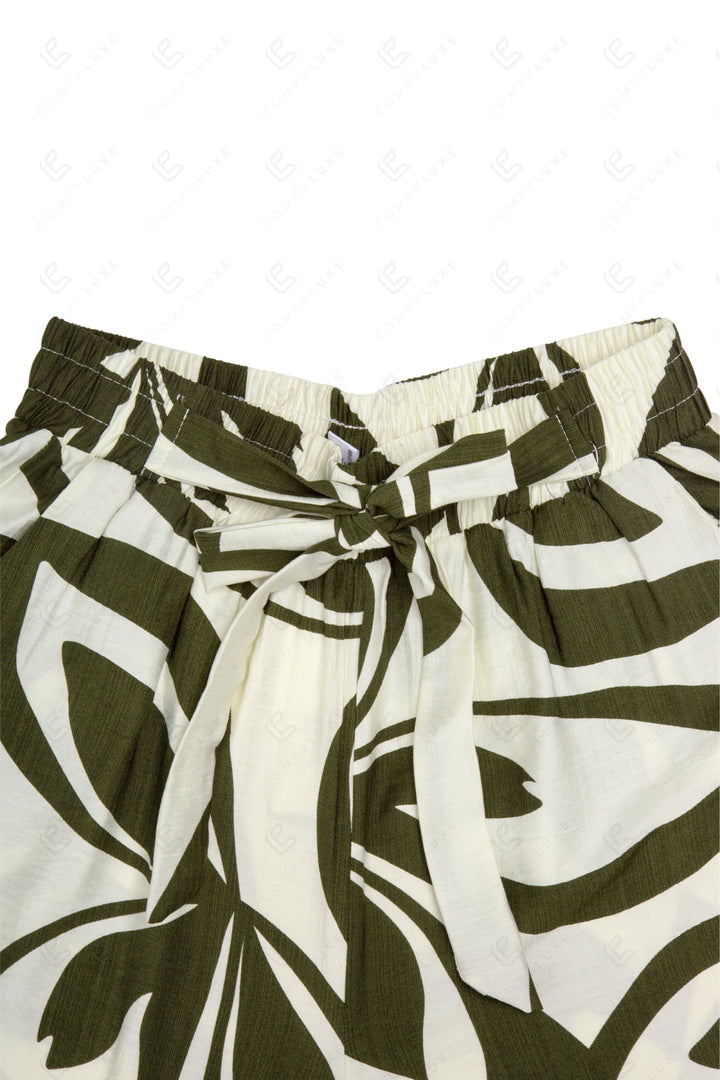 LEAF PATTERN PANTS APPAREL