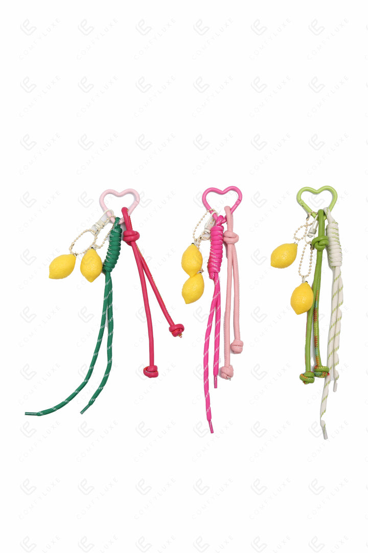 LEMON KEYCHAIN/BAG CHARM KEYCHAINS