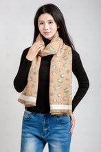 Load image into Gallery viewer, LEOPARD PATTERN SCARF BEIGE SCARVES
