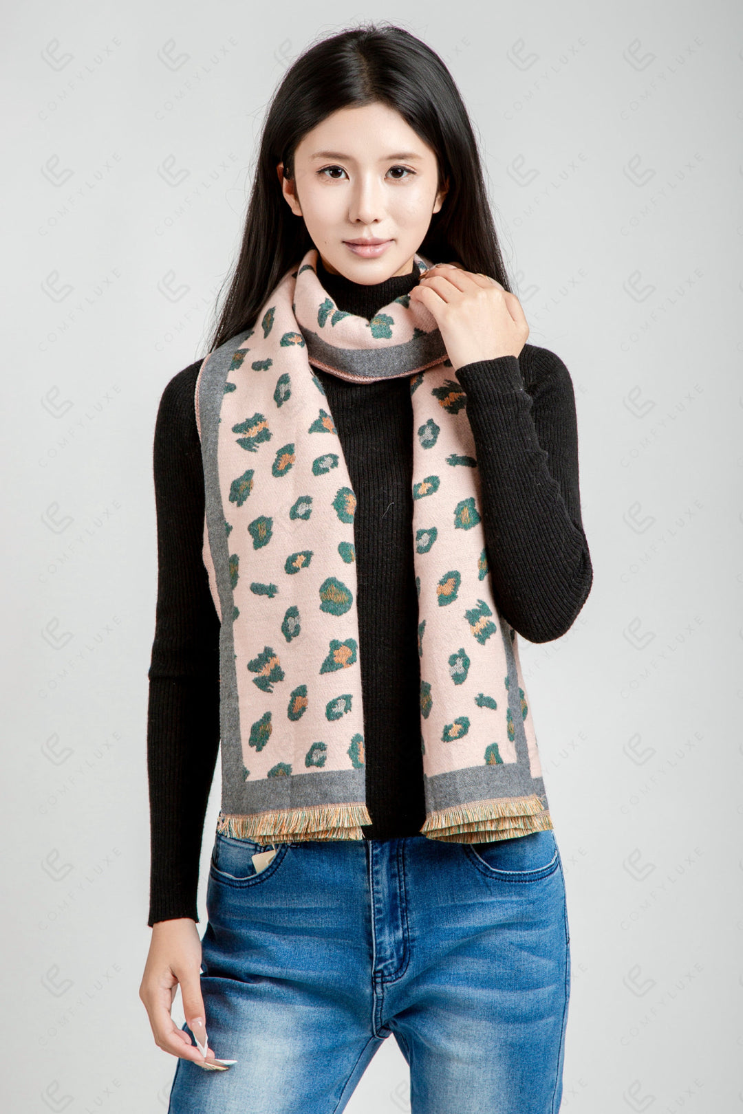 LEOPARD PATTERN SCARF SCARVES