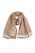 Load image into Gallery viewer, LEOPARD PATTERN SCARF BEIGE SCARVES
