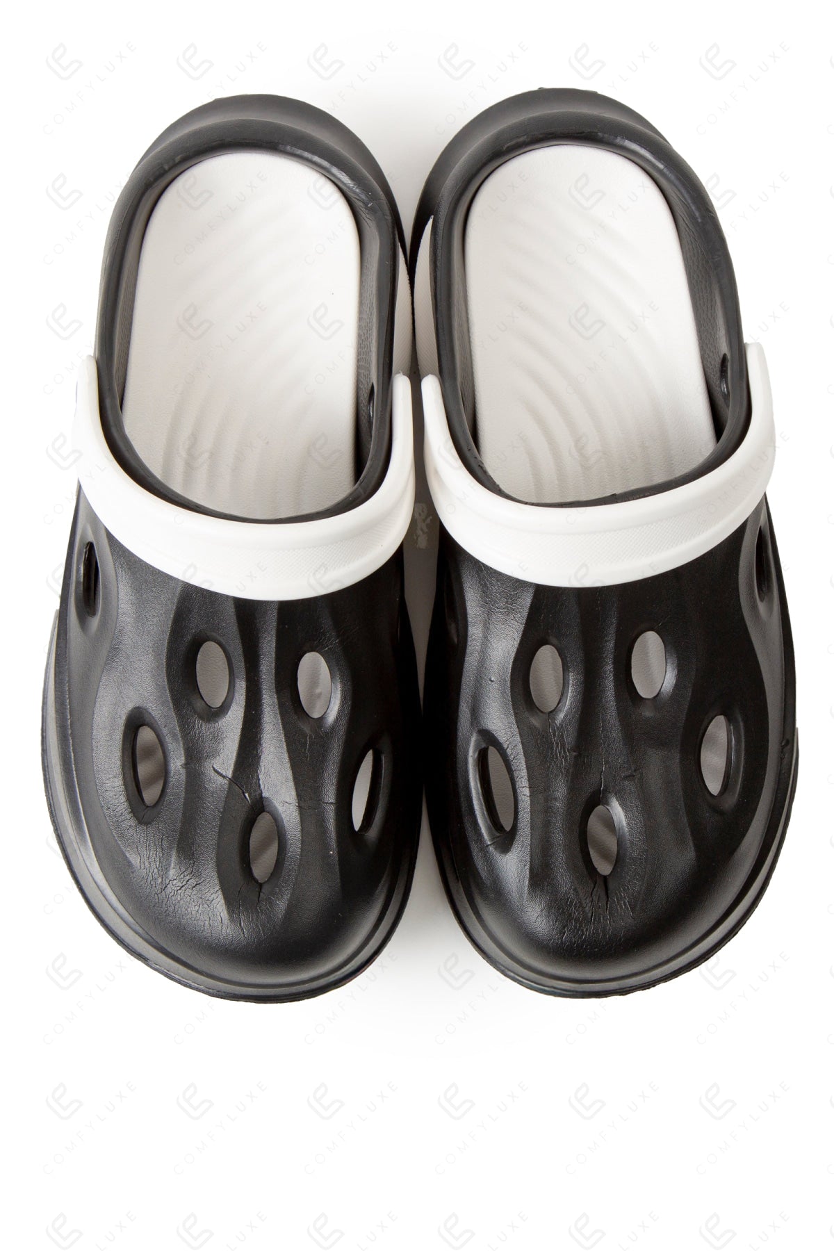 MEN’S DUAL COLOR CLOGS BLACK SLIPPERS/SLIDES