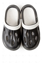 Load image into Gallery viewer, MEN’S DUAL COLOR CLOGS BLACK SLIPPERS/SLIDES
