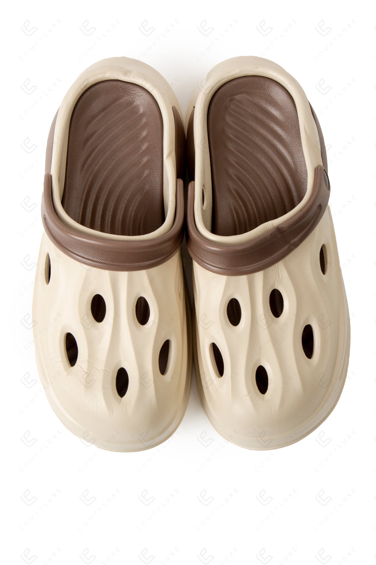 MEN’S DUAL COLOR CLOGS CAMEL SLIPPERS/SLIDES