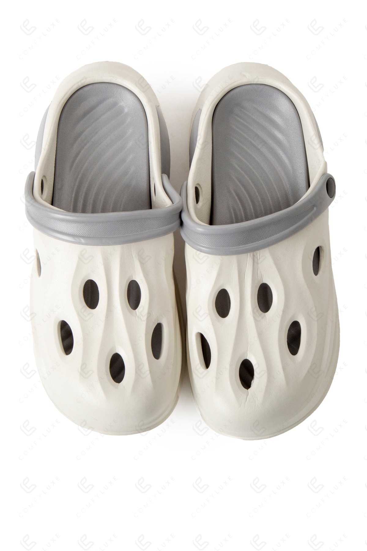 MEN’S DUAL COLOR CLOGS GRAY SLIPPERS/SLIDES