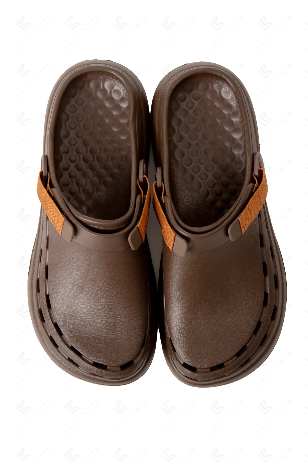 MEN’S SOLID COLOR CLOGS COFFEE SLIPPERS/SLIDES