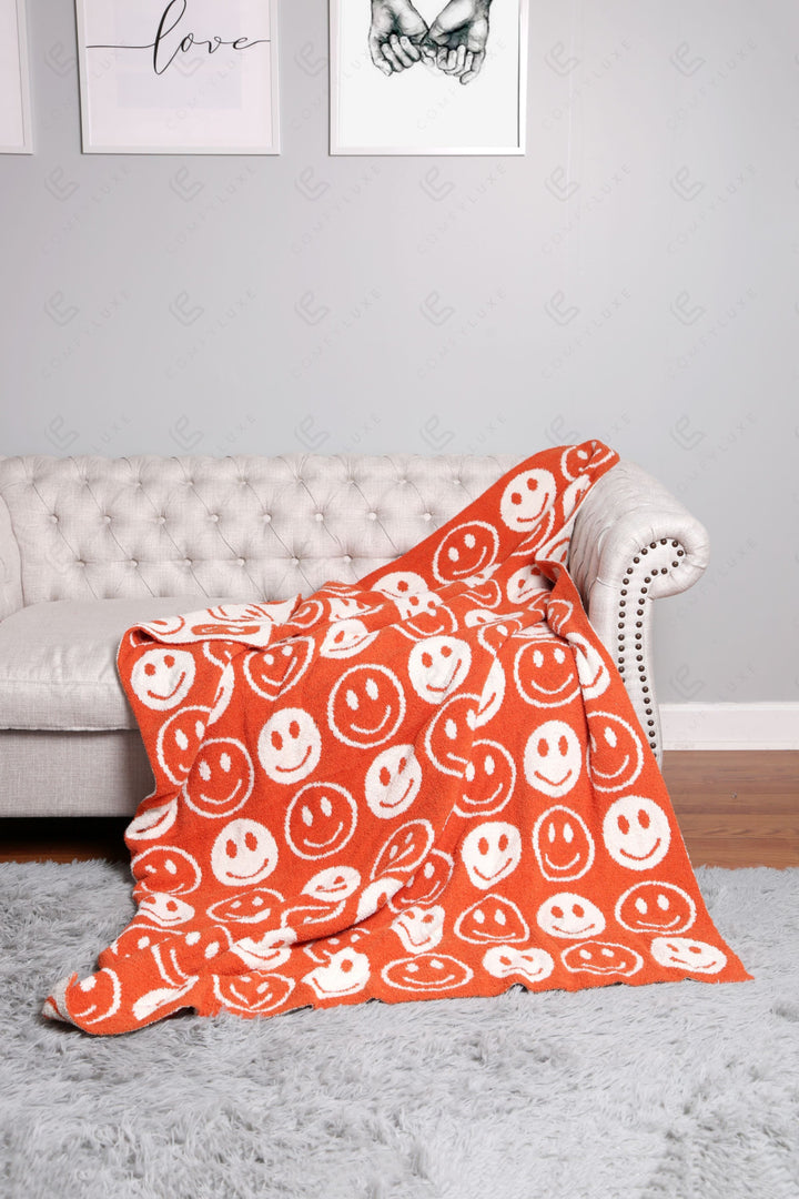 Jcl4303 Orange Throw Blankets