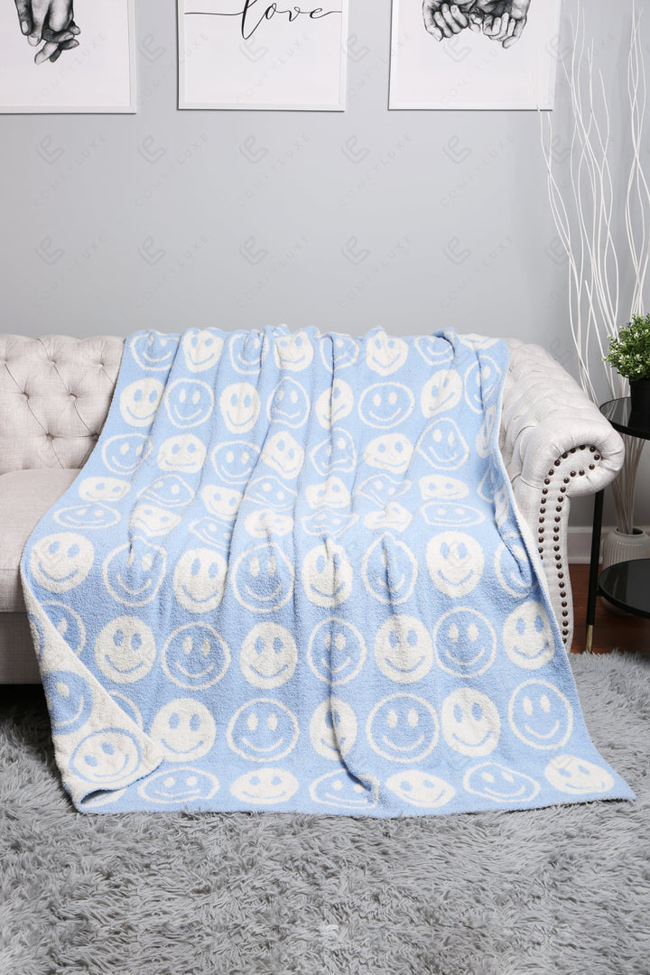 Jcl4303 Blue Throw Blankets