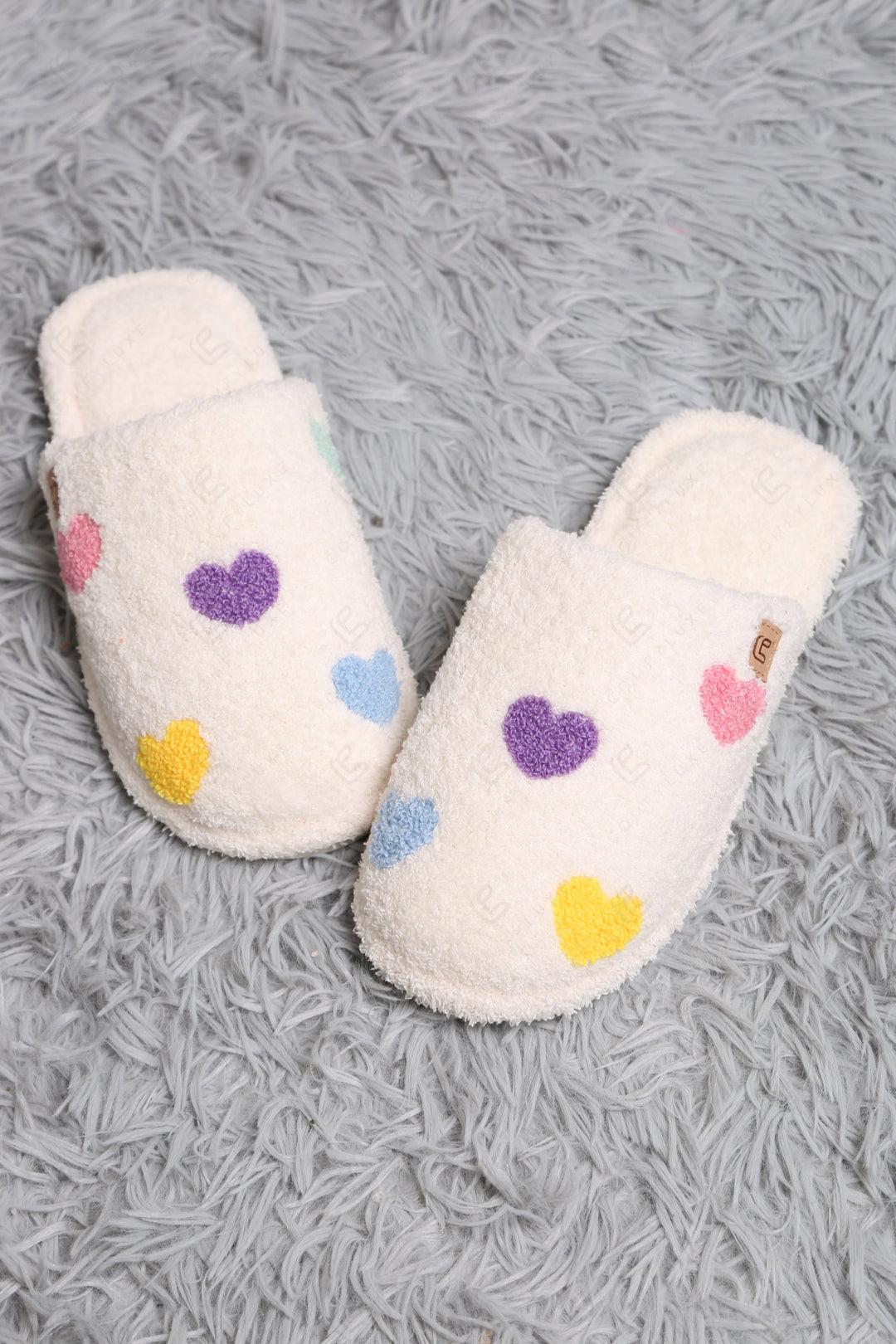 Jcl6106 Ivory / M/L Slippers/Slides