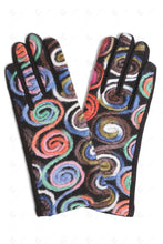 Load image into Gallery viewer, MULTI-COLORED SWIRL PATTERN GLOVES GLOVES
