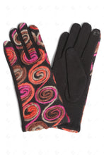 Load image into Gallery viewer, MULTI-COLORED SWIRL PATTERN GLOVES GLOVES
