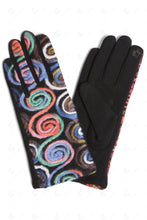 Load image into Gallery viewer, MULTI-COLORED SWIRL PATTERN GLOVES GLOVES
