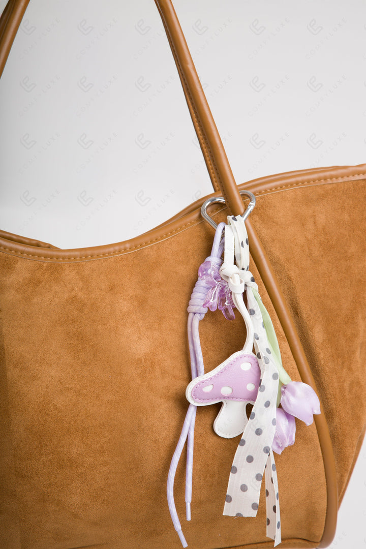 MUSHROOM &amp; TULIP KEYCHAIN/BAG CHARM KEYCHAINS
