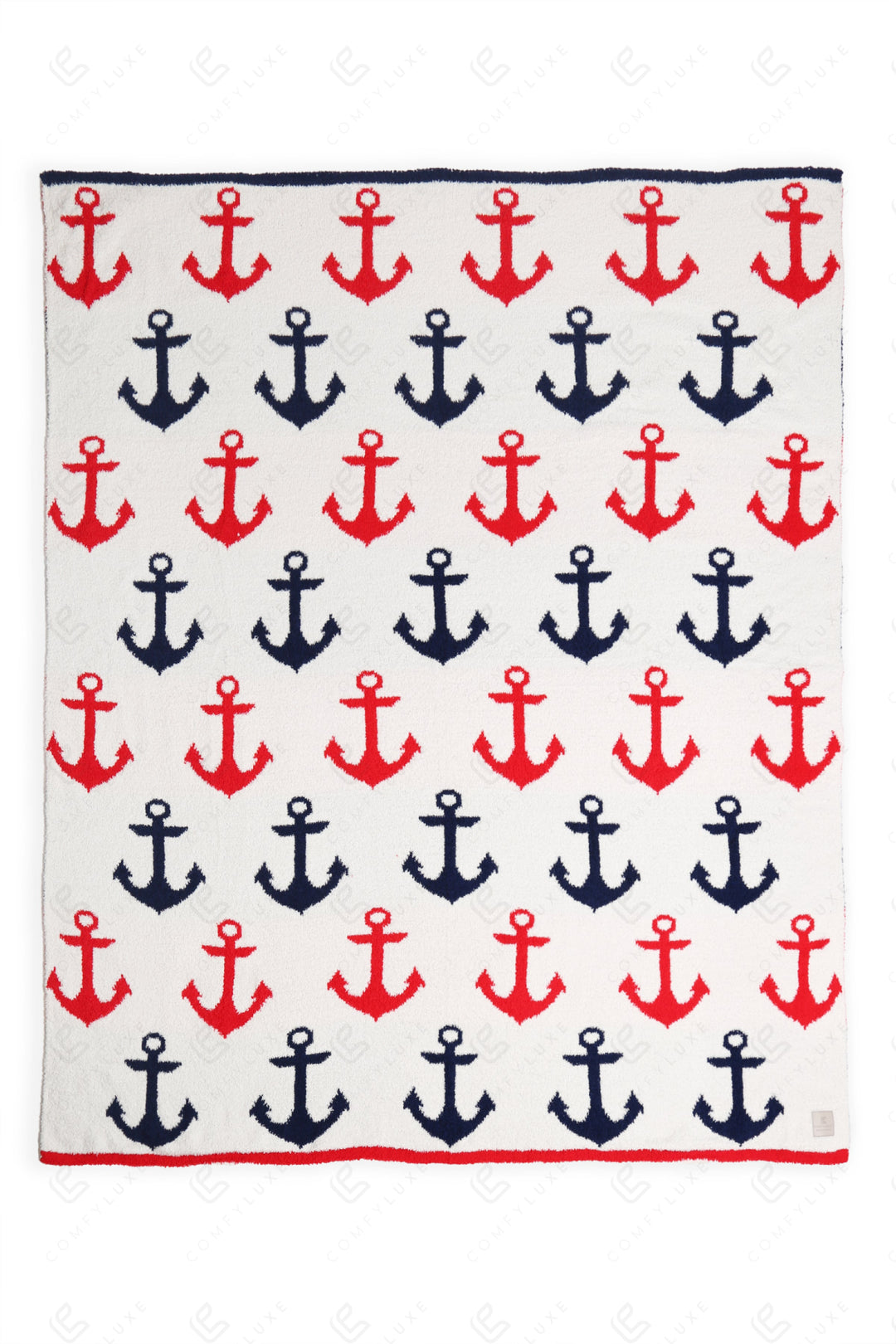 NAUTICAL PATTERN THROW BLANKET ANCHOR THROW BLANKETS
