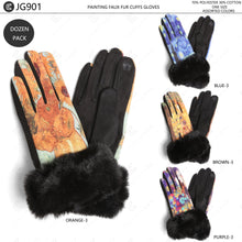 Load image into Gallery viewer, PAINTING-INSPIRED PATTERN GLOVES GLOVES
