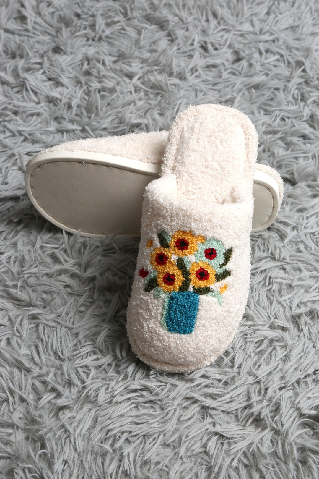 PAINTING INSPIRED PATTERN SLIPPERS SLIPPERS/SLIDES