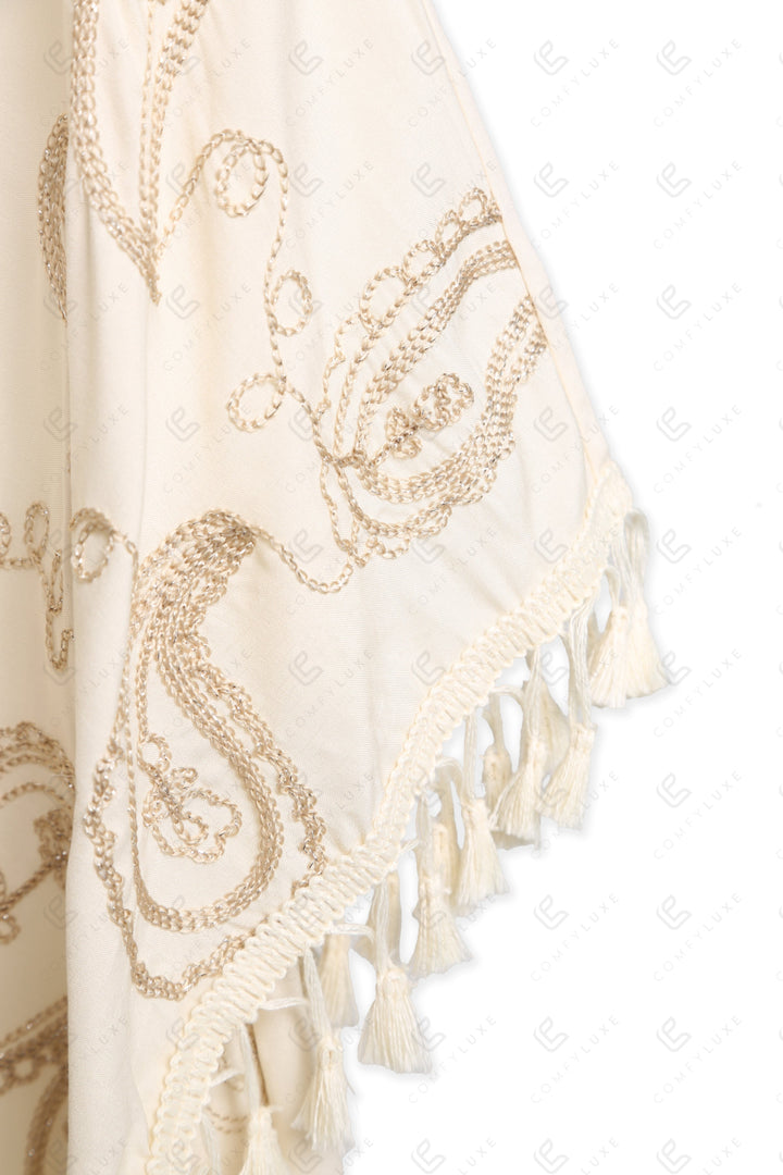 PAISLEY PATTERN COVER-UP PONCHO APPAREL