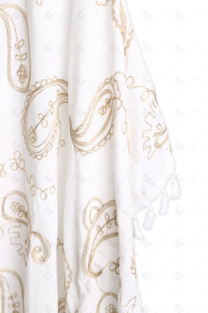 PAISLEY PATTERN COVER-UP PONCHO APPAREL