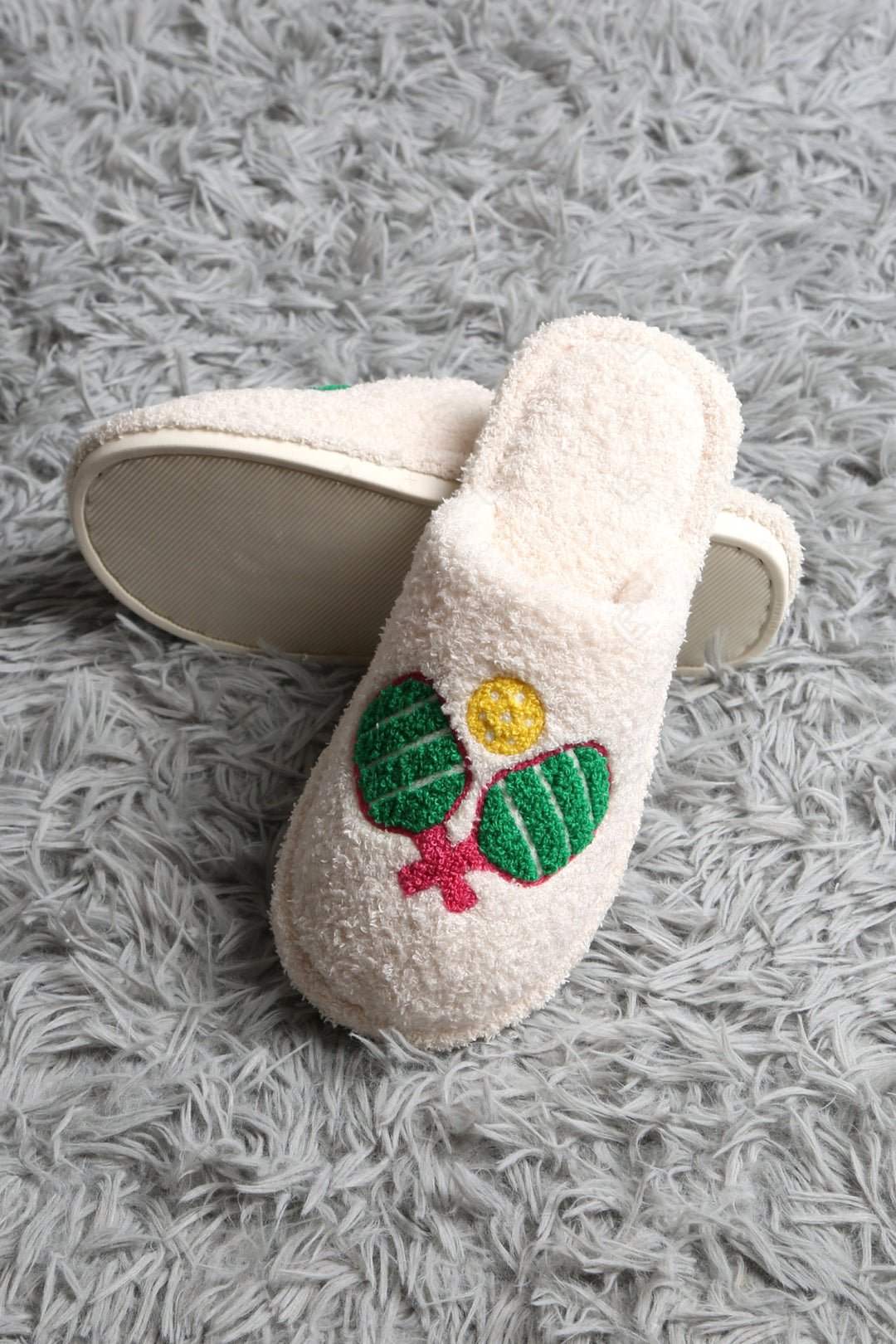 PICKLEBALL PATTERN SLIPPERS SLIPPERS/SLIDES