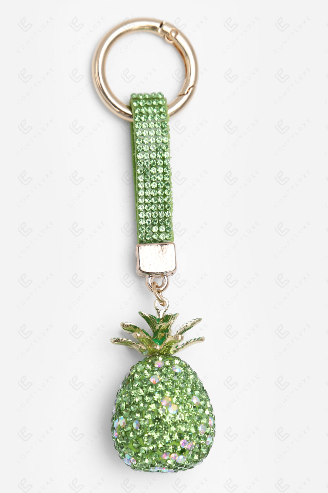 PINEAPPLE KEYCHAIN/BAG CHARM GREEN KEYCHAINS