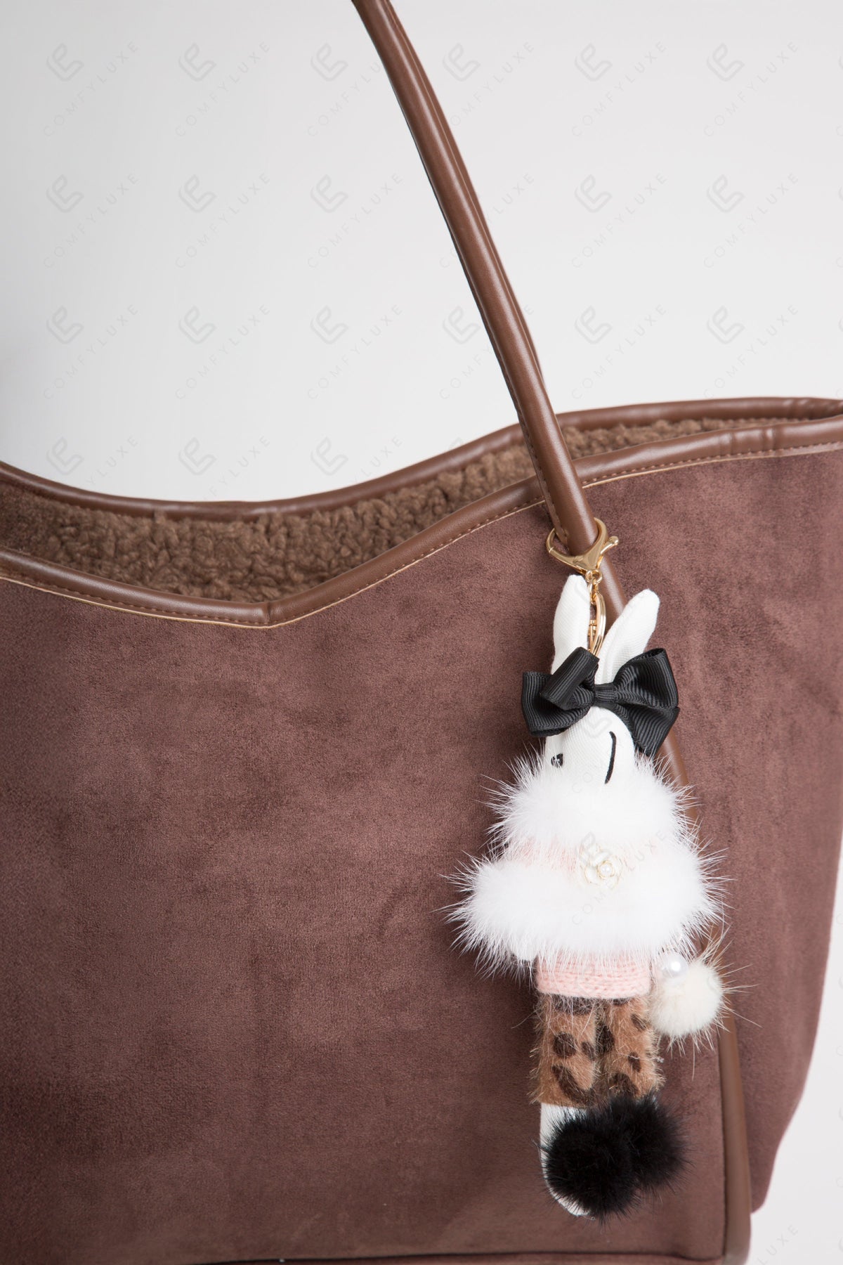 RABBIT IN PANTS KEYCHAIN/BAG CHARM KEYCHAINS