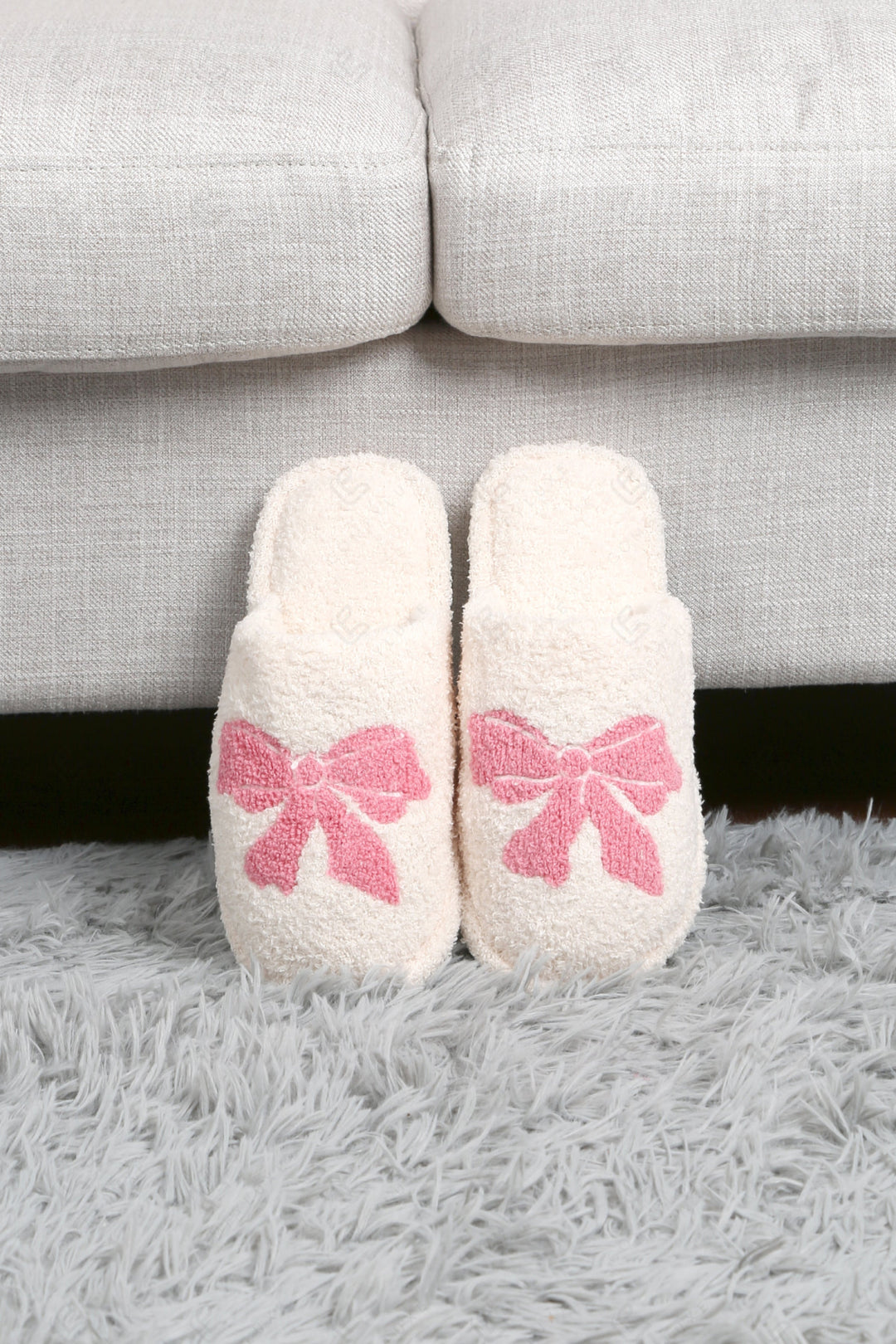 RIBBON PATTERN SLIPPERS SLIPPERS/SLIDES