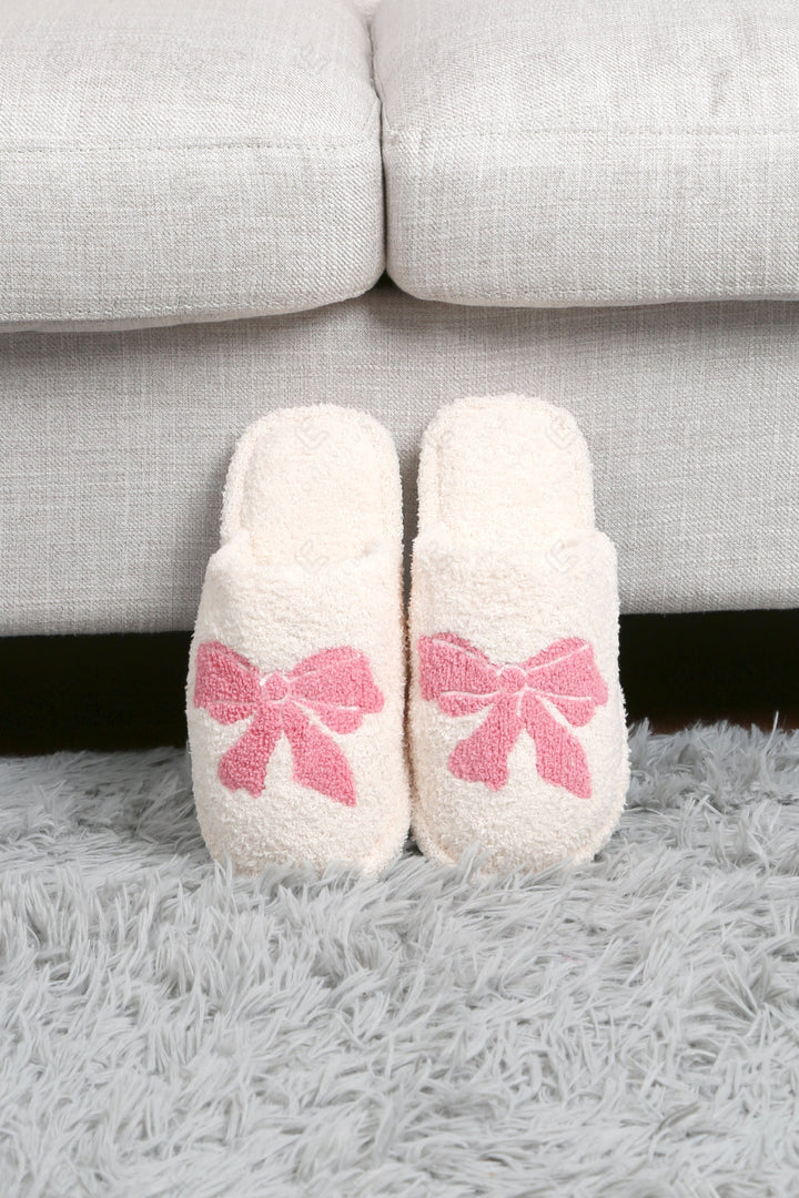 RIBBON PATTERN SLIPPERS SLIPPERS/SLIDES