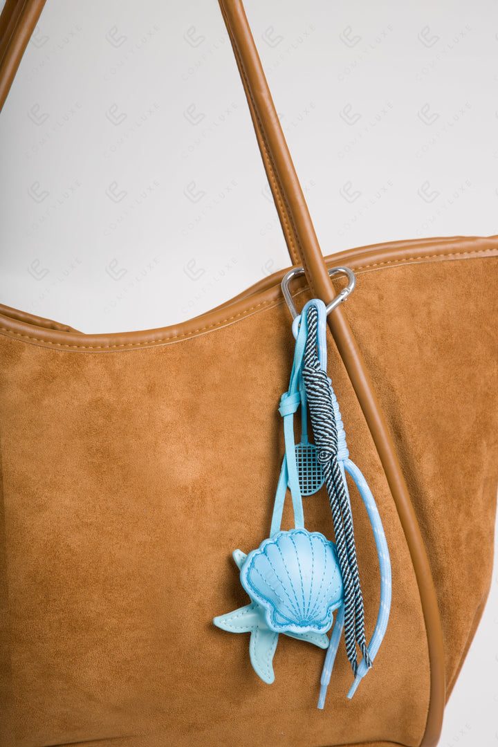 SEASHELL &amp; STARFISH KEYCHAIN/BAG CHARM KEYCHAINS