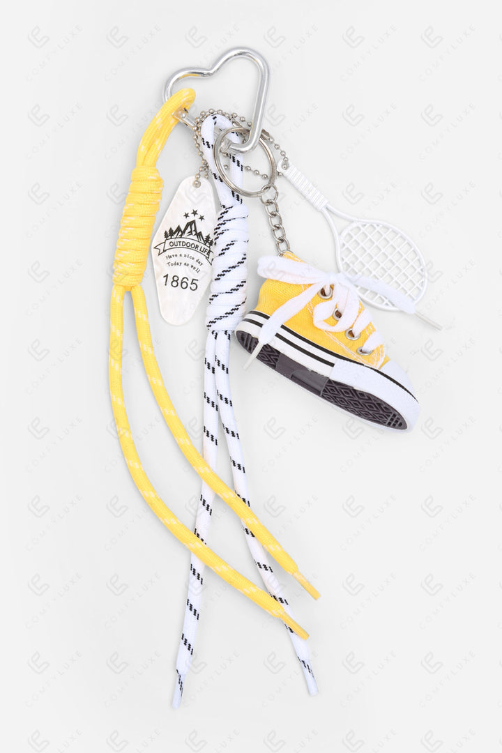 SNEAKER KEYCHAIN/BAG CHARM YELLOW KEYCHAINS