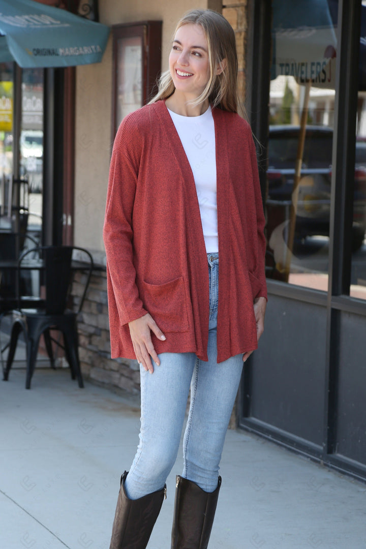 SOLID COLOR CARDIGAN APPAREL