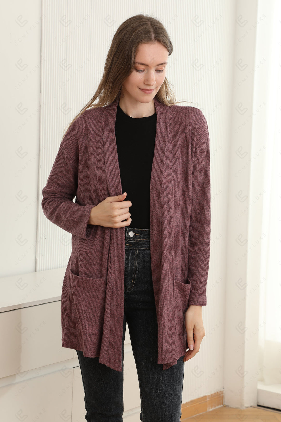 SOLID COLOR CARDIGAN APPAREL