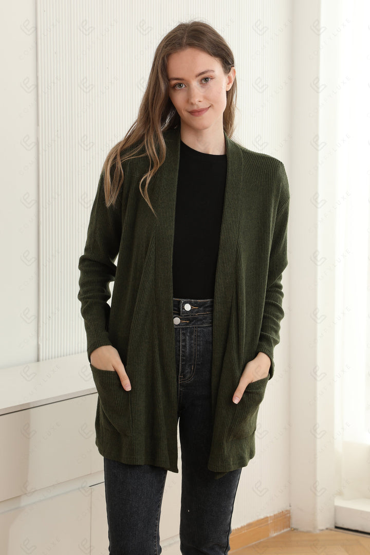 SOLID COLOR CARDIGAN APPAREL