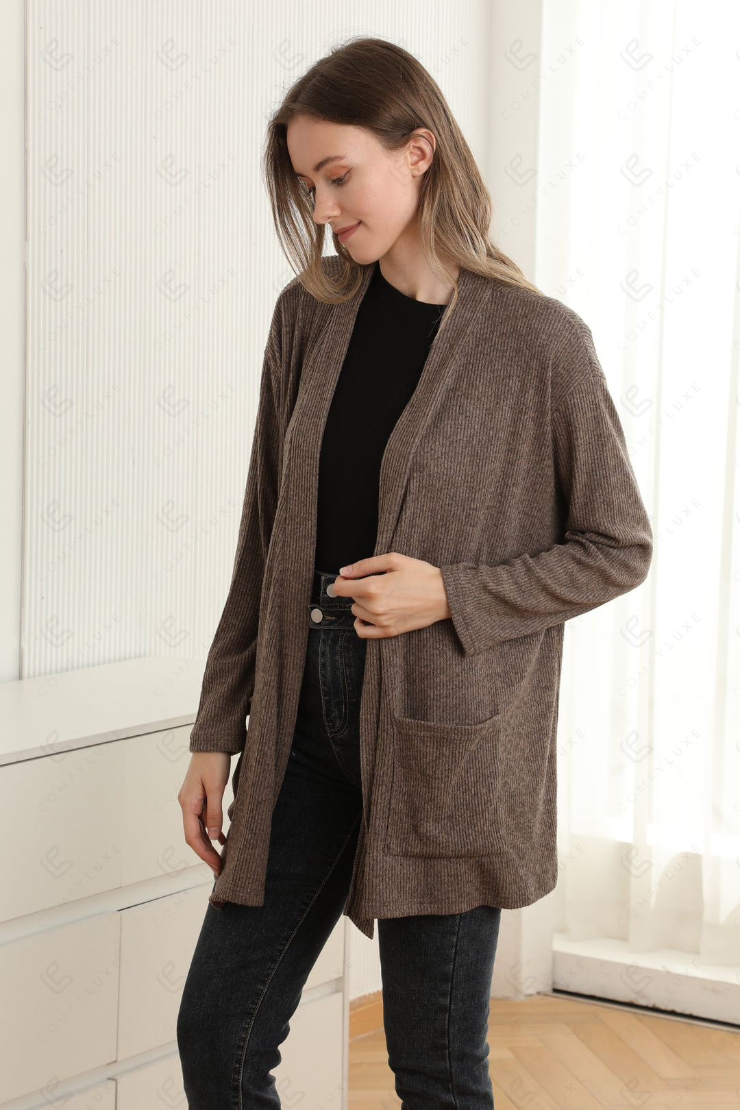SOLID COLOR CARDIGAN APPAREL