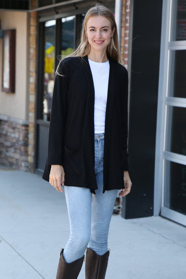 SOLID COLOR CARDIGAN APPAREL