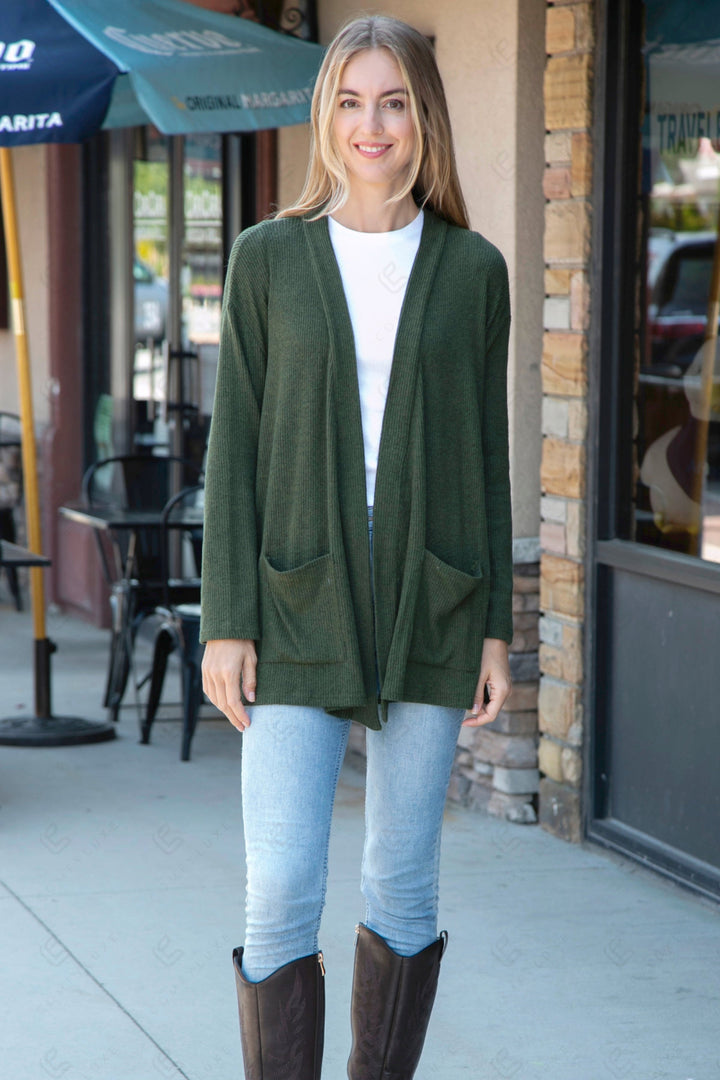 SOLID COLOR CARDIGAN APPAREL