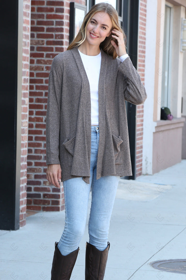 SOLID COLOR CARDIGAN APPAREL