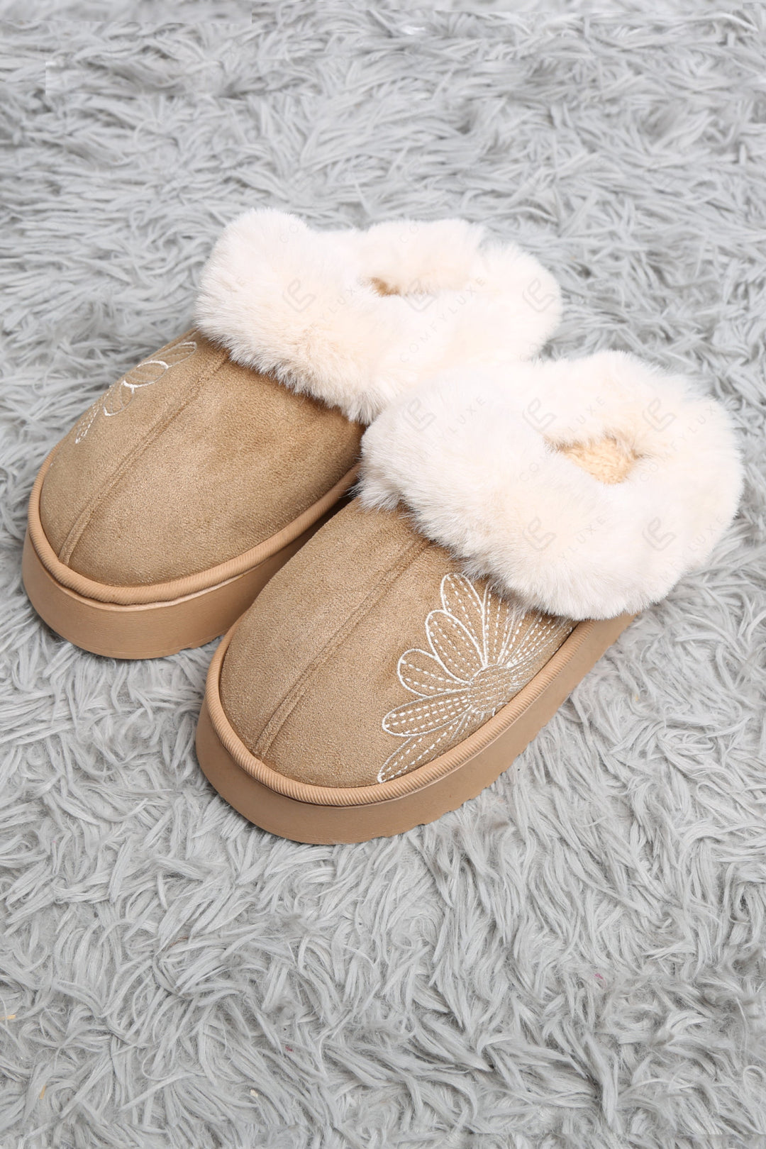 SOLID COLOR &amp; FLORAL PATTERN MULE SLIPPERS SLIPPERS/SLIDES