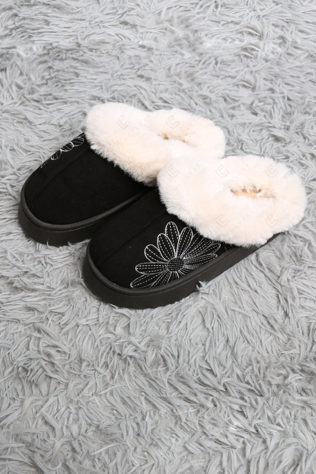 SOLID COLOR &amp; FLORAL PATTERN MULE SLIPPERS SLIPPERS/SLIDES