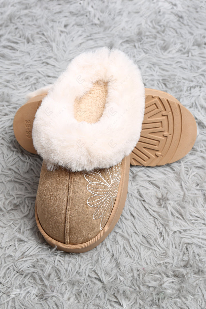 SOLID COLOR &amp; FLORAL PATTERN MULE SLIPPERS SLIPPERS/SLIDES