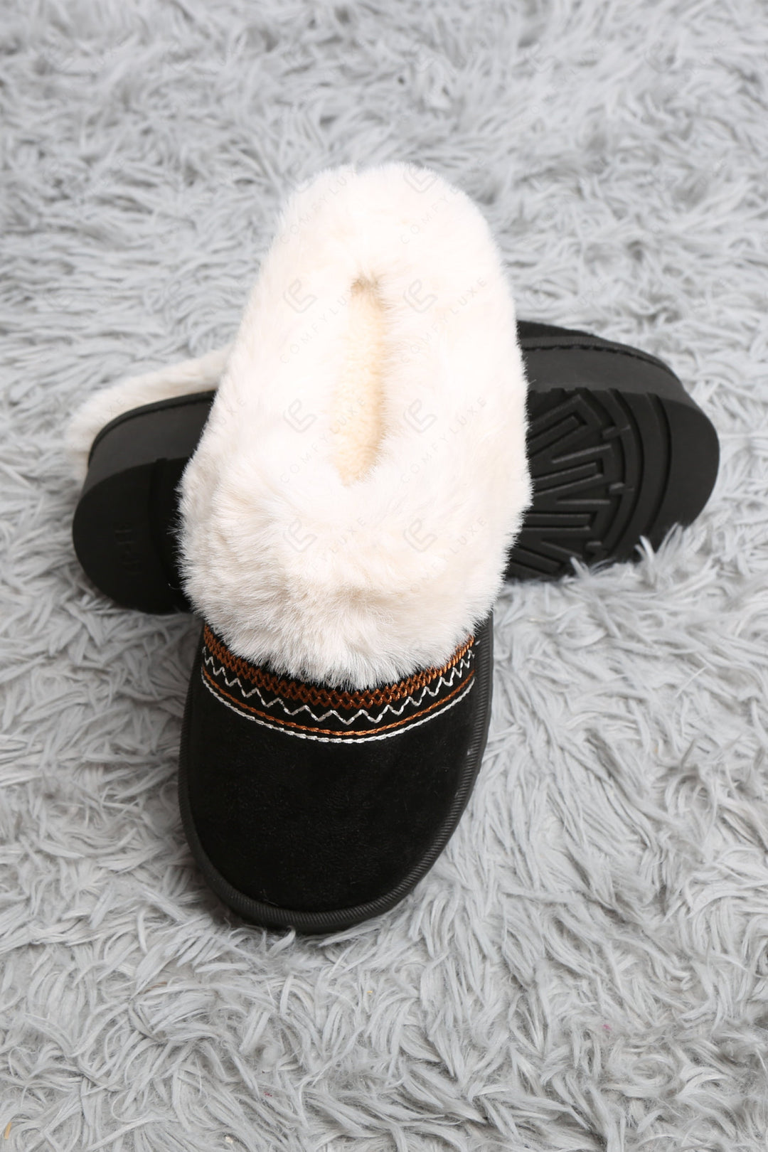 SOLID COLOR &amp; GEOMETRIC PATTERN MULE SLIPPERS SLIPPERS/SLIDES