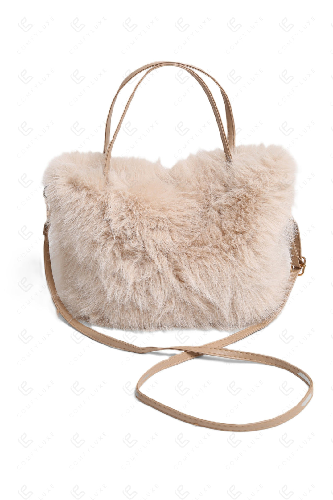 SOLID COLOR HANDBAG BEIGE BAGS