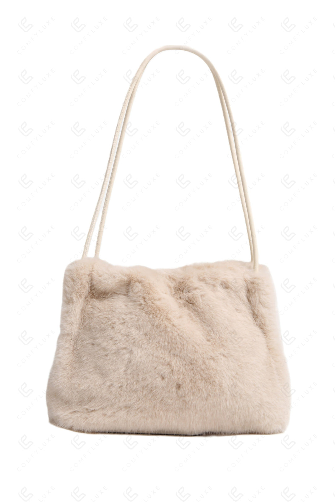 SOLID COLOR HANDBAG BEIGE BAGS
