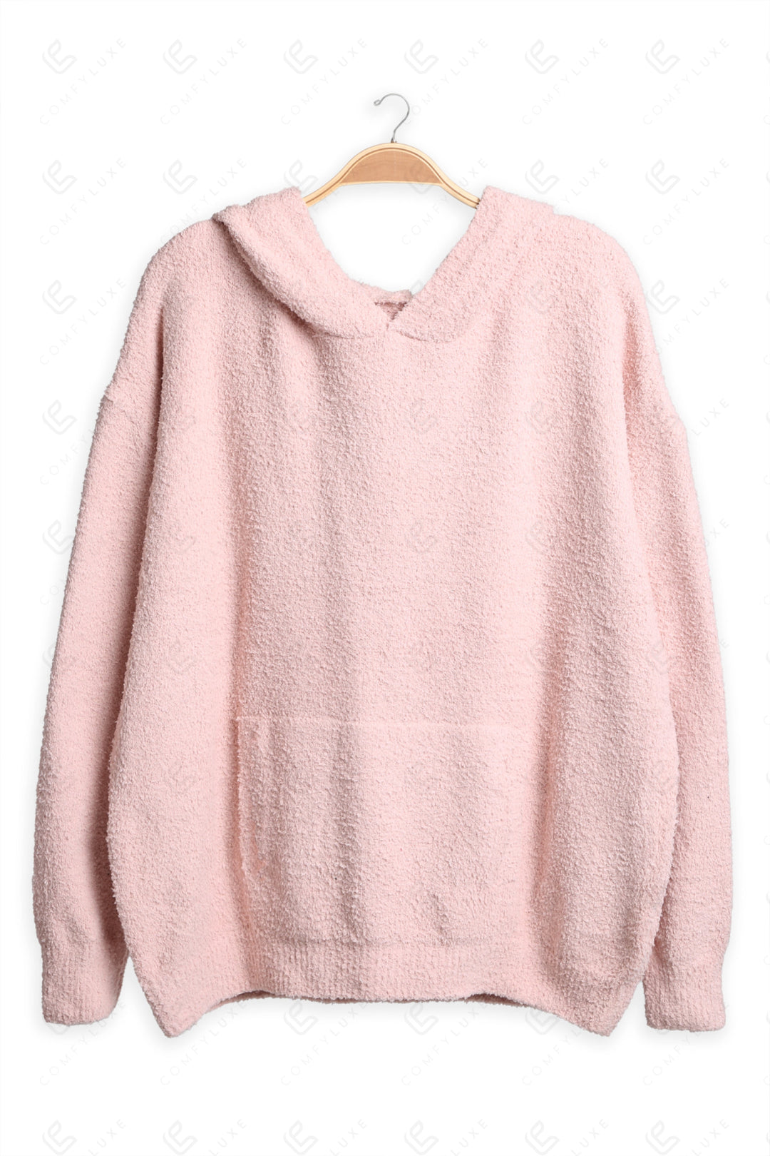 SOLID COLOR HOODIE PINK APPAREL