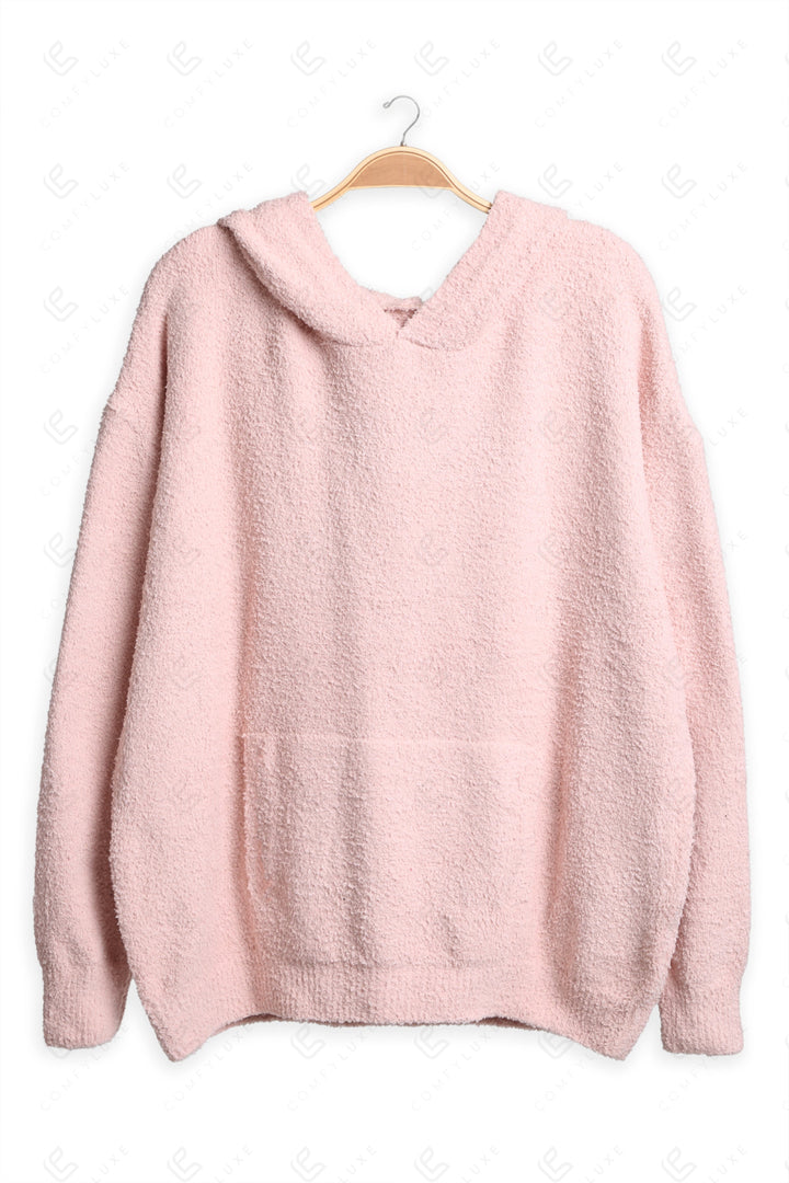 SOLID COLOR HOODIE PINK APPAREL